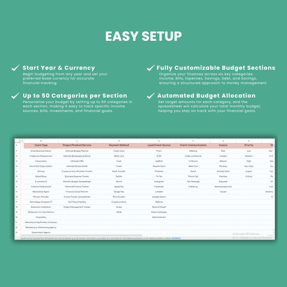 Client Tracker - entry level